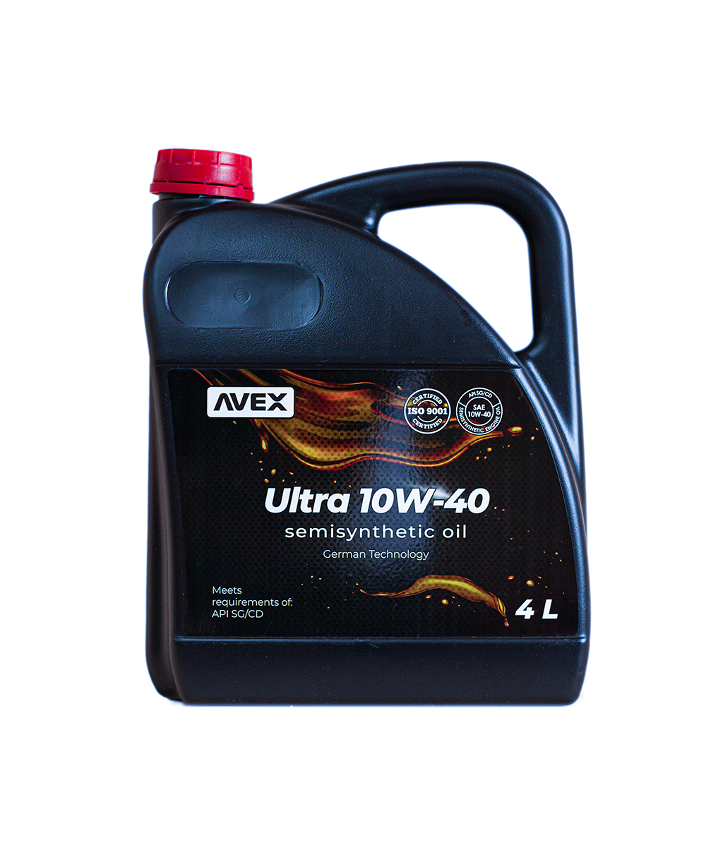 Олива моторна AVEX ULTRA 10W-40 S Synth, API SG/CD, 4 л